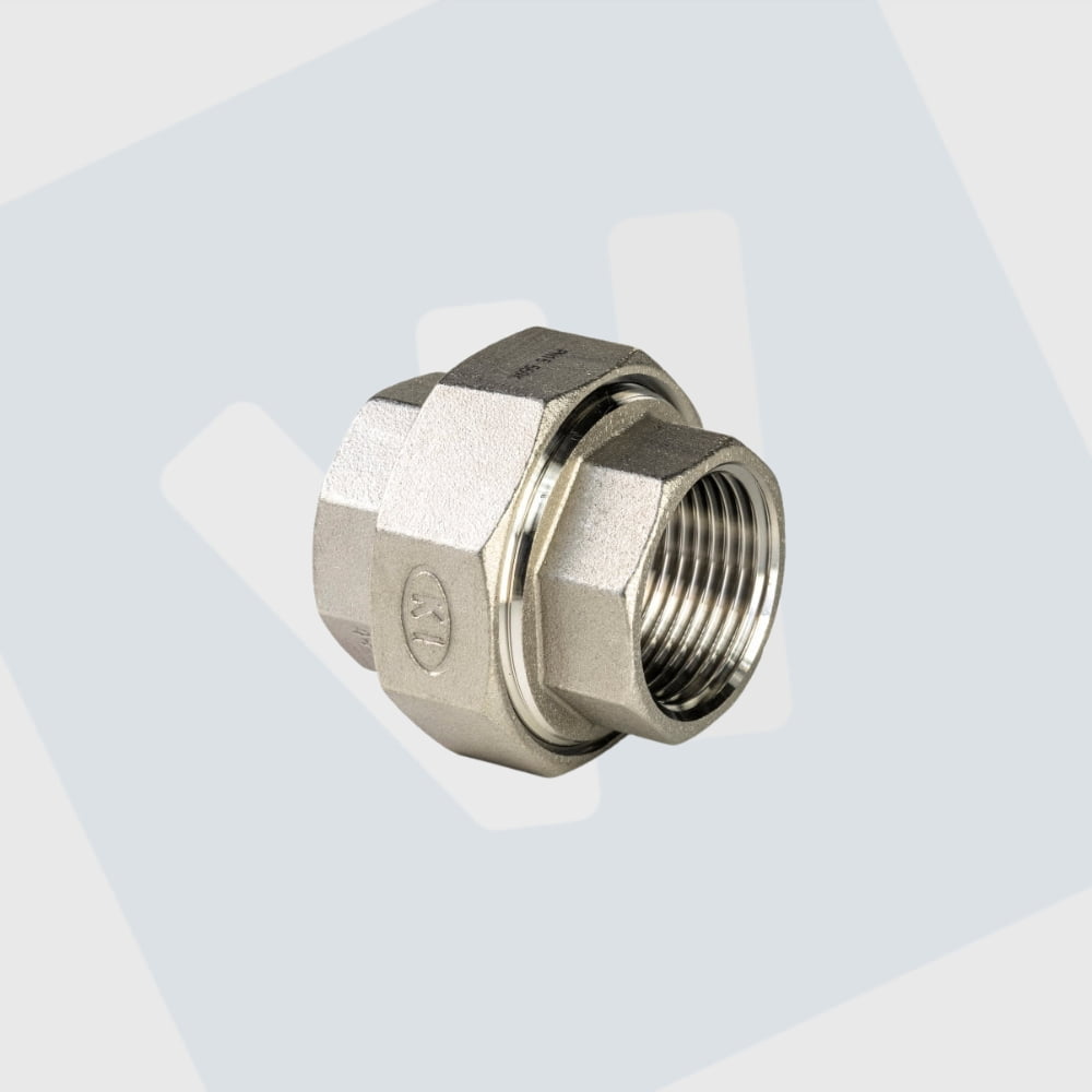 RVS (316) 3-delige koppeling  ¼"- 3/8" - ½" - 3/4" -1" - 1¼" - 1½"- 2" bi