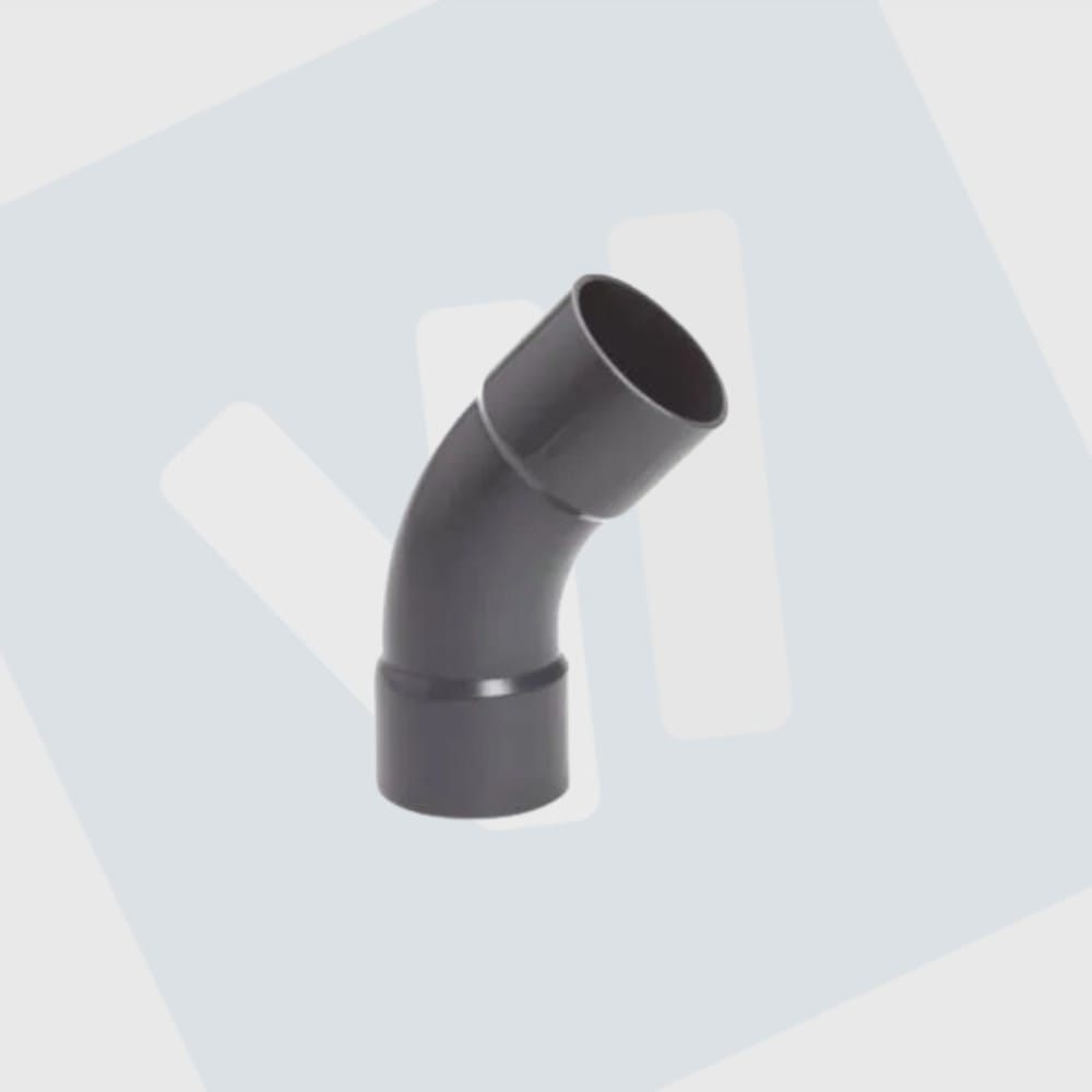 Ruime bocht PVC 32-40-50-63 mm PN16 (45 graden)