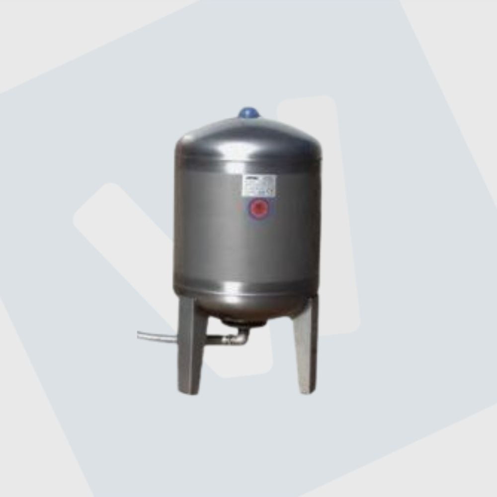 Verticale RVS 304 tank met membraan 1000 ltr