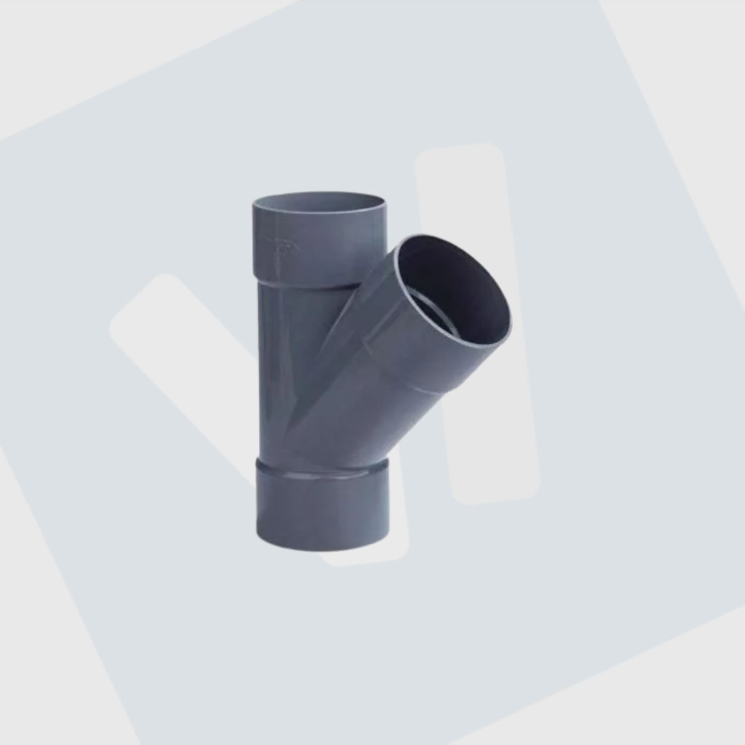 pvc riool lijm T-stuk 45º 3 x lijmmof 40-50-75-90-110-125 mm