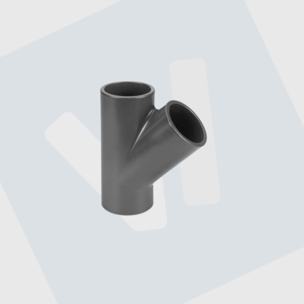 PVC T-stuk 45 graden 16-20-25-32-40-50-60 mm